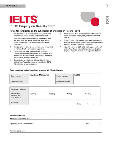 ielts test report form online